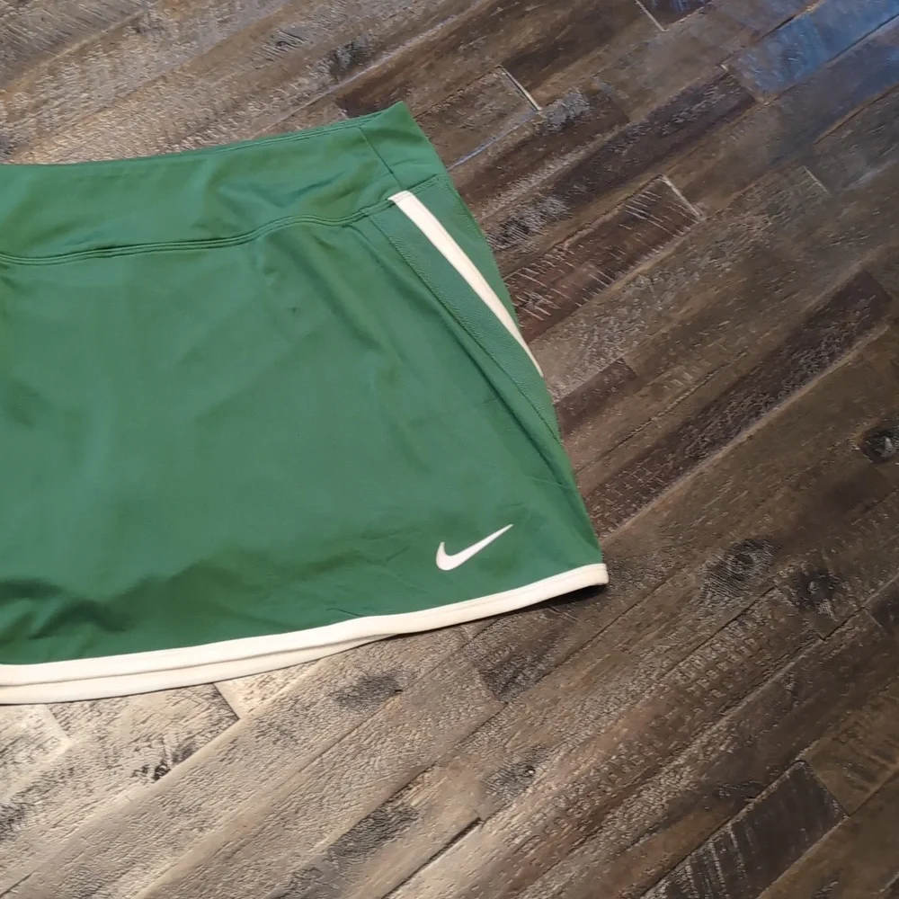 Nike Green Tennis Skort with White Trim, Large